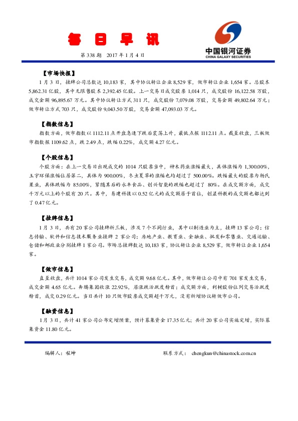 每日早讯