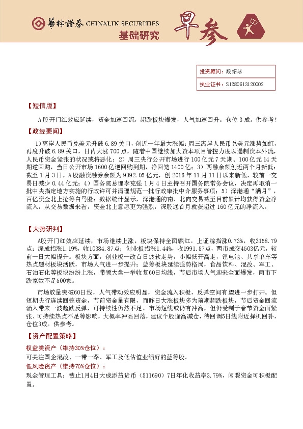 基础研究早参