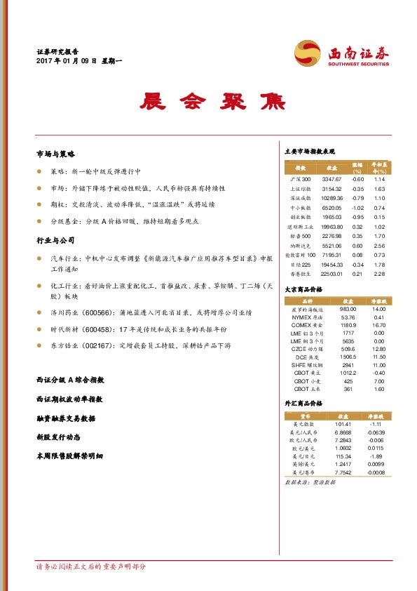 晨会聚焦