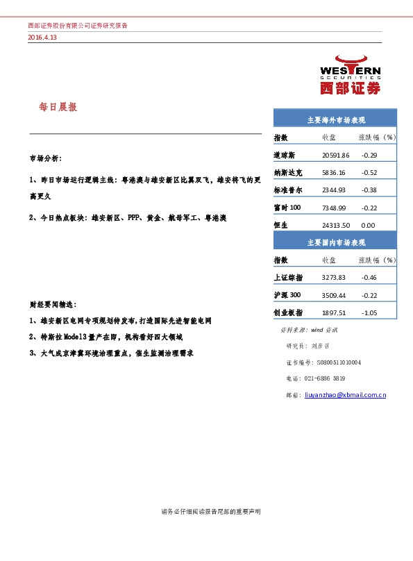 每日晨报