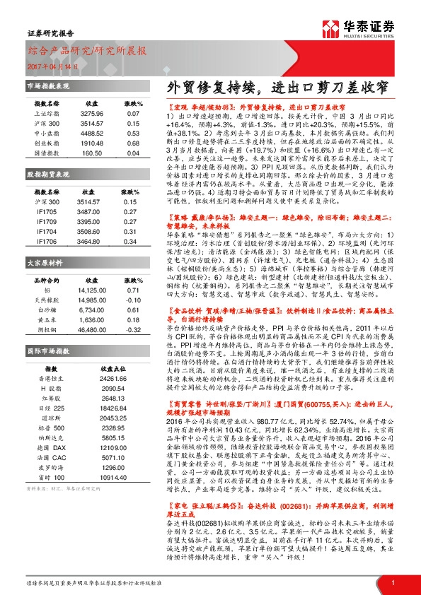 外贸修复持续,进出口剪刀差收窄