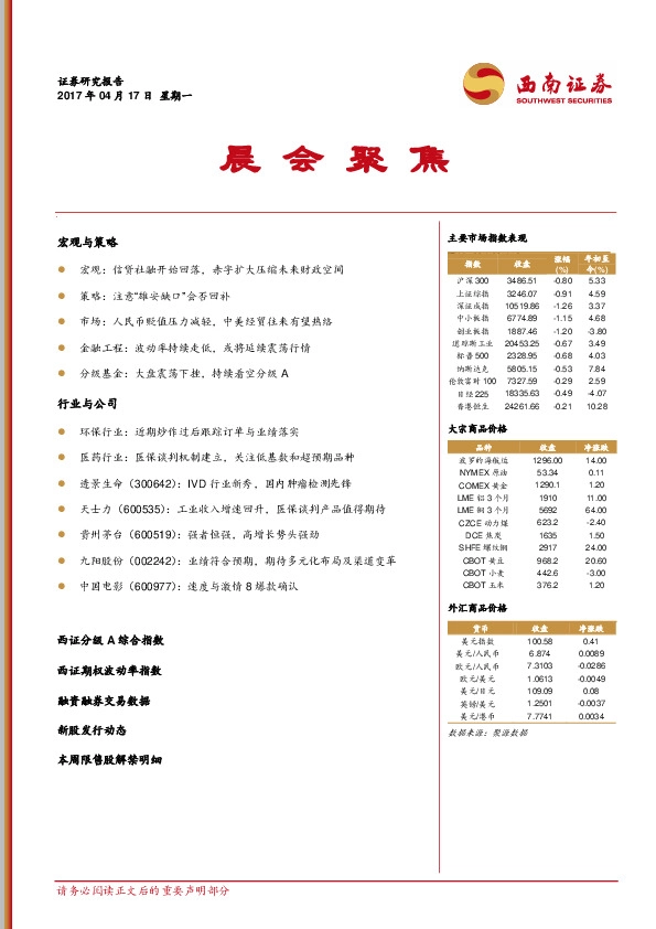 晨会聚焦