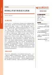 早盘前瞻：科创板上市发行标准或分五维度