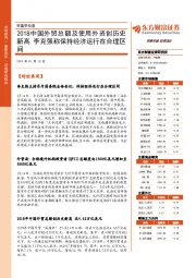财富早知道：2018中国外贸总额及使用外资创历史新高 李克强称保持经济运行在合理区间