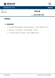 晨会纪要2019年第67期