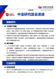 中金研究晨会速递