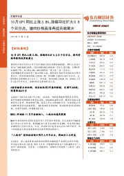 财富早知道：10月CPI同比上涨3.8%，涨幅环比扩大0.8个百分点，猪肉价格再涨两成贡献最大