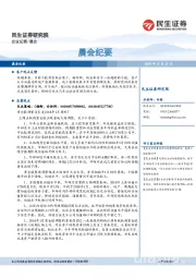 晨会纪要