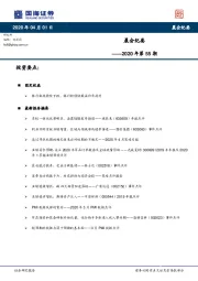 晨会纪要2020年第55期