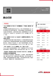晨会纪要