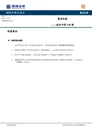 晨会纪要2020年第145期