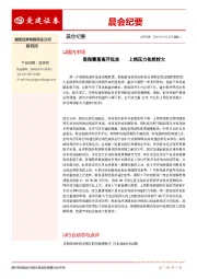 晨会纪要
