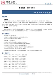 晨会纪要