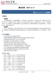 晨会纪要