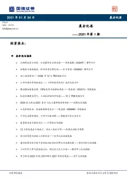 晨会纪要2021年第1期