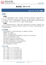 晨会纪要