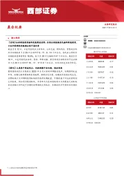 晨会纪要