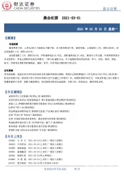 晨会纪要