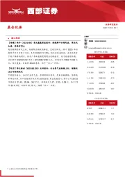 晨会纪要