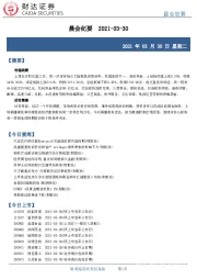 晨会纪要