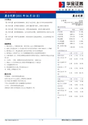 晨会纪要