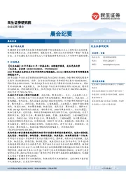 晨会纪要