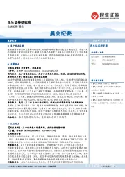 晨会纪要