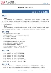 晨会纪要