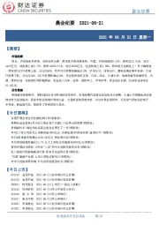 晨会纪要