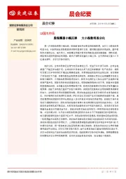 晨会纪要