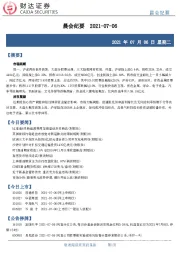 晨会纪要