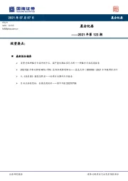 晨会纪要2021年第123期