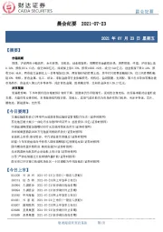 晨会纪要