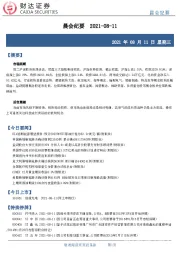 晨会纪要