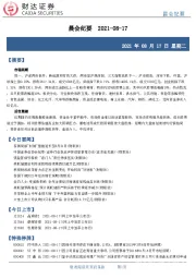 晨会纪要