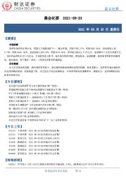 晨会纪要