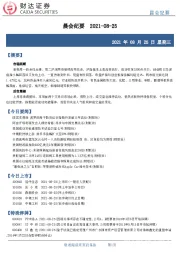 晨会纪要