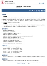 晨会纪要