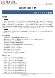 晨会纪要