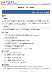 晨会纪要