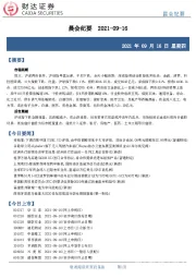 晨会纪要