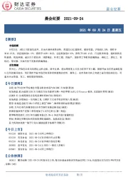 晨会纪要