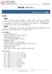 晨会纪要