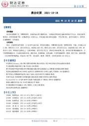 晨会纪要