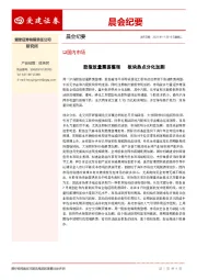 晨会纪要