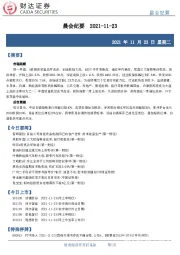 晨会纪要