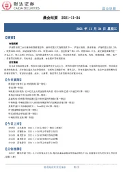 晨会纪要