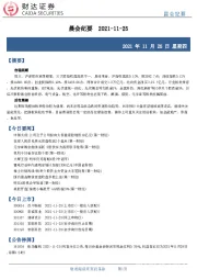晨会纪要