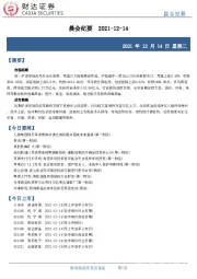 晨会纪要