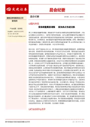 晨会纪要